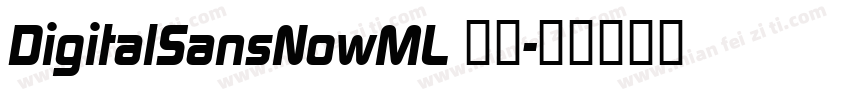 DigitalSansNowML 粗体字体转换